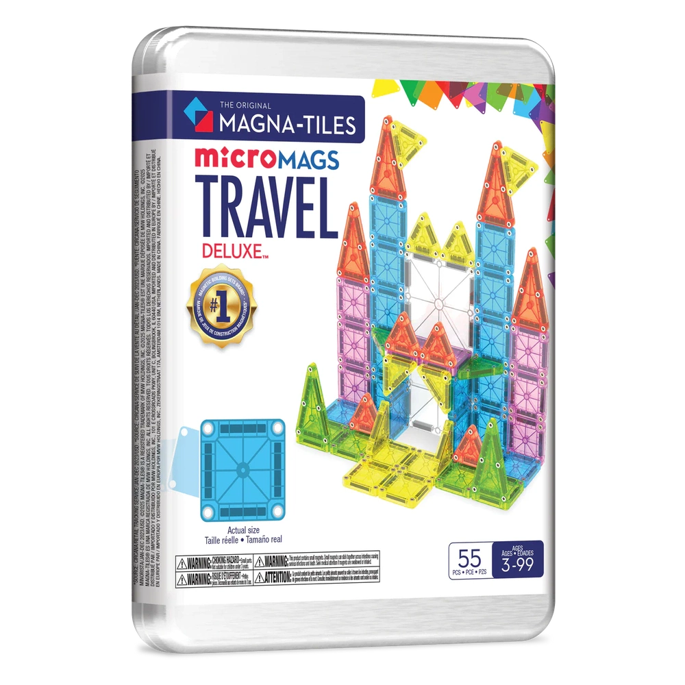 Magna-Tiles Micro Mags Reisset DELUXE | 55 Onderdelen