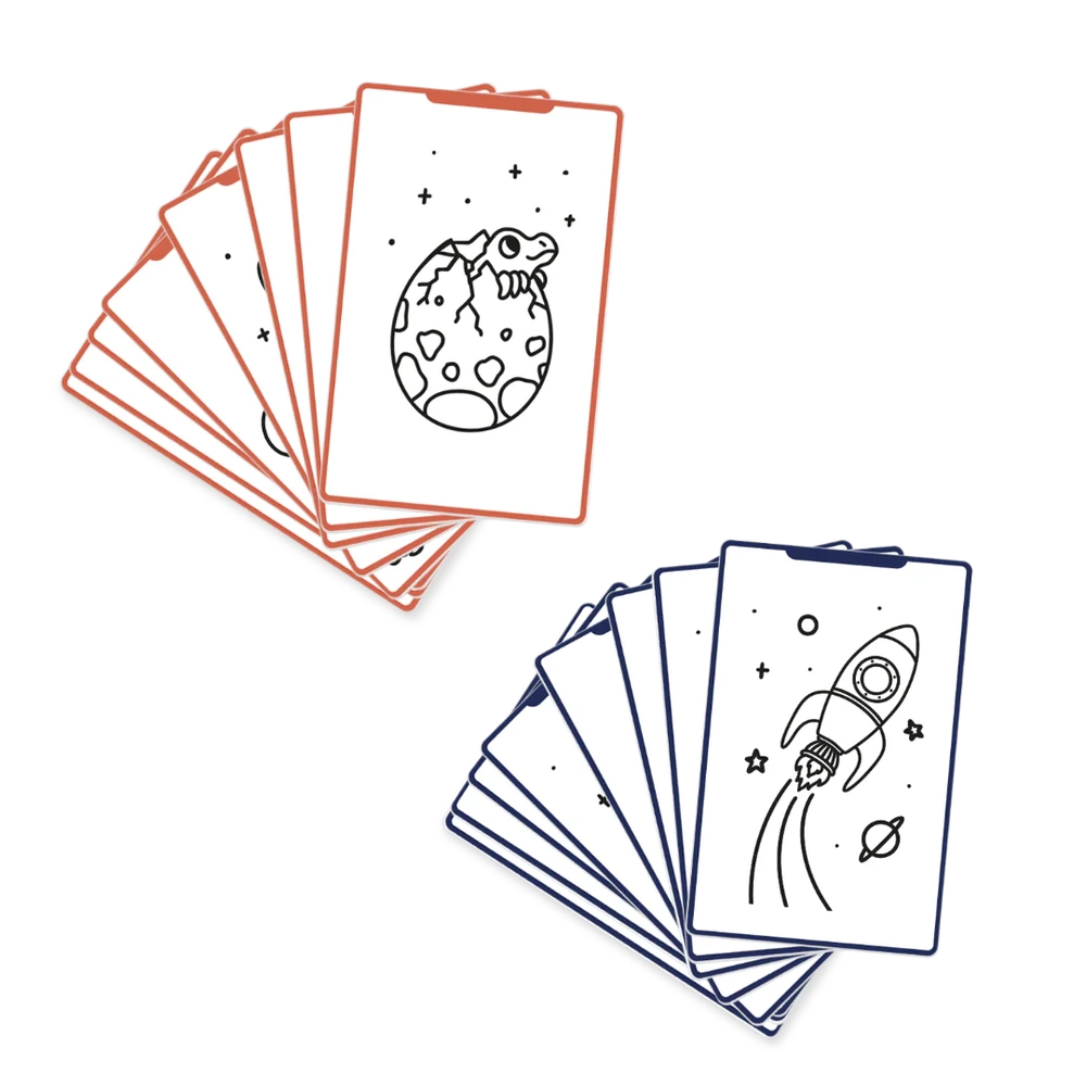 Kidywolf Kidydraw Mini Tekentablet REFILL - Galaxy / Dinosaurs