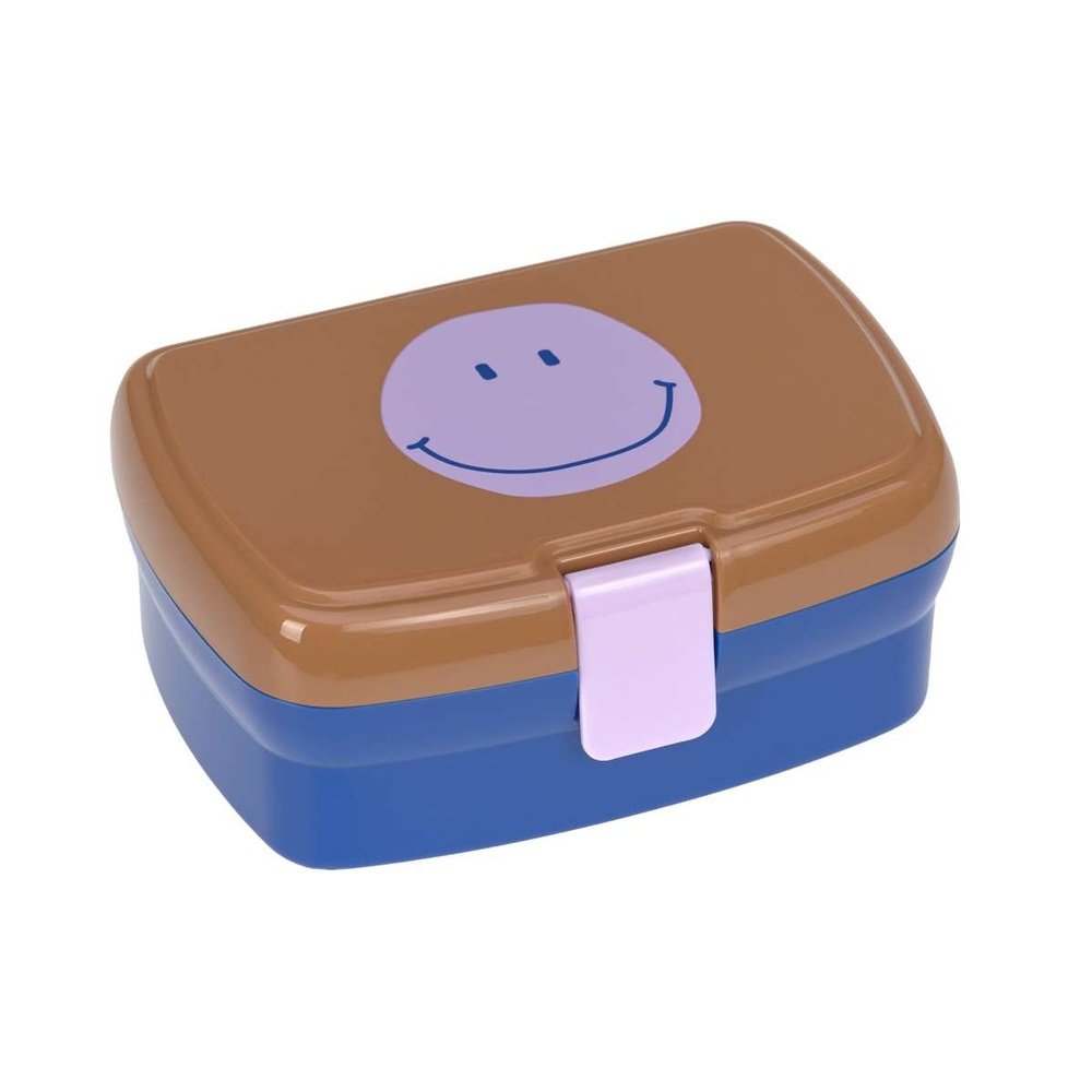 Lunchset Lunchbox & Drinkfles Little Gang - Smile Caramel/Blue