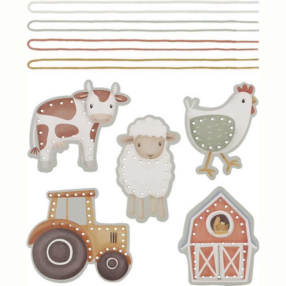 Little Dutch Rijgkaarten Little Farm - Lancing Cards