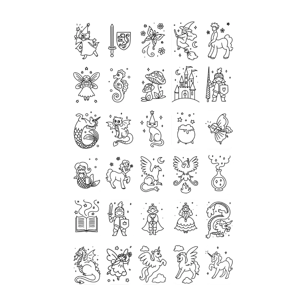 Kidywolf Kidydraw Mini Tekentablet REFILL - Once Upon A Time / Animals