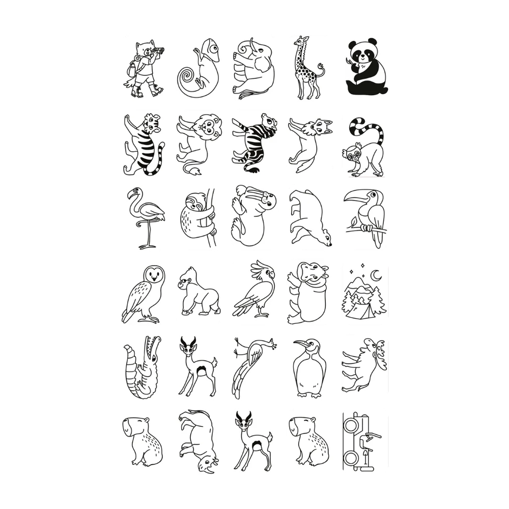 Kidywolf Kidydraw Mini Tekentablet REFILL - Once Upon A Time / Animals