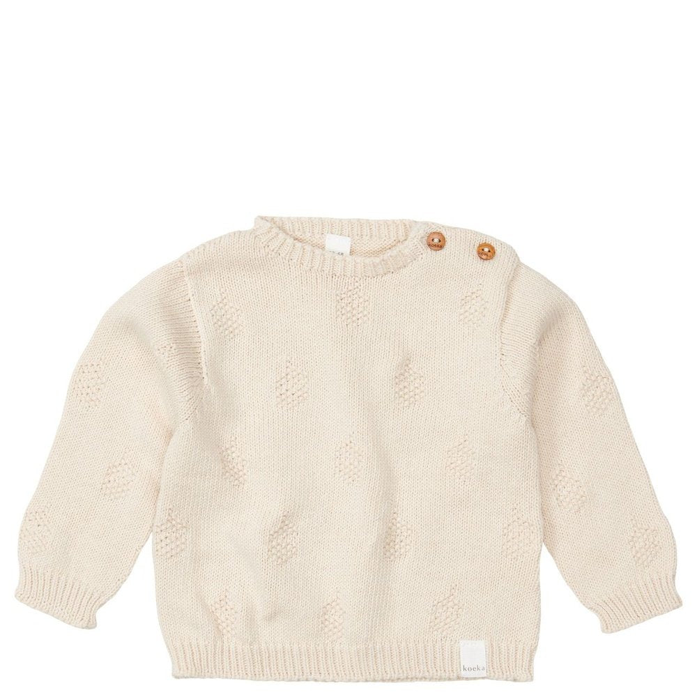 Baby Sweater Nuts - Blanc chaud