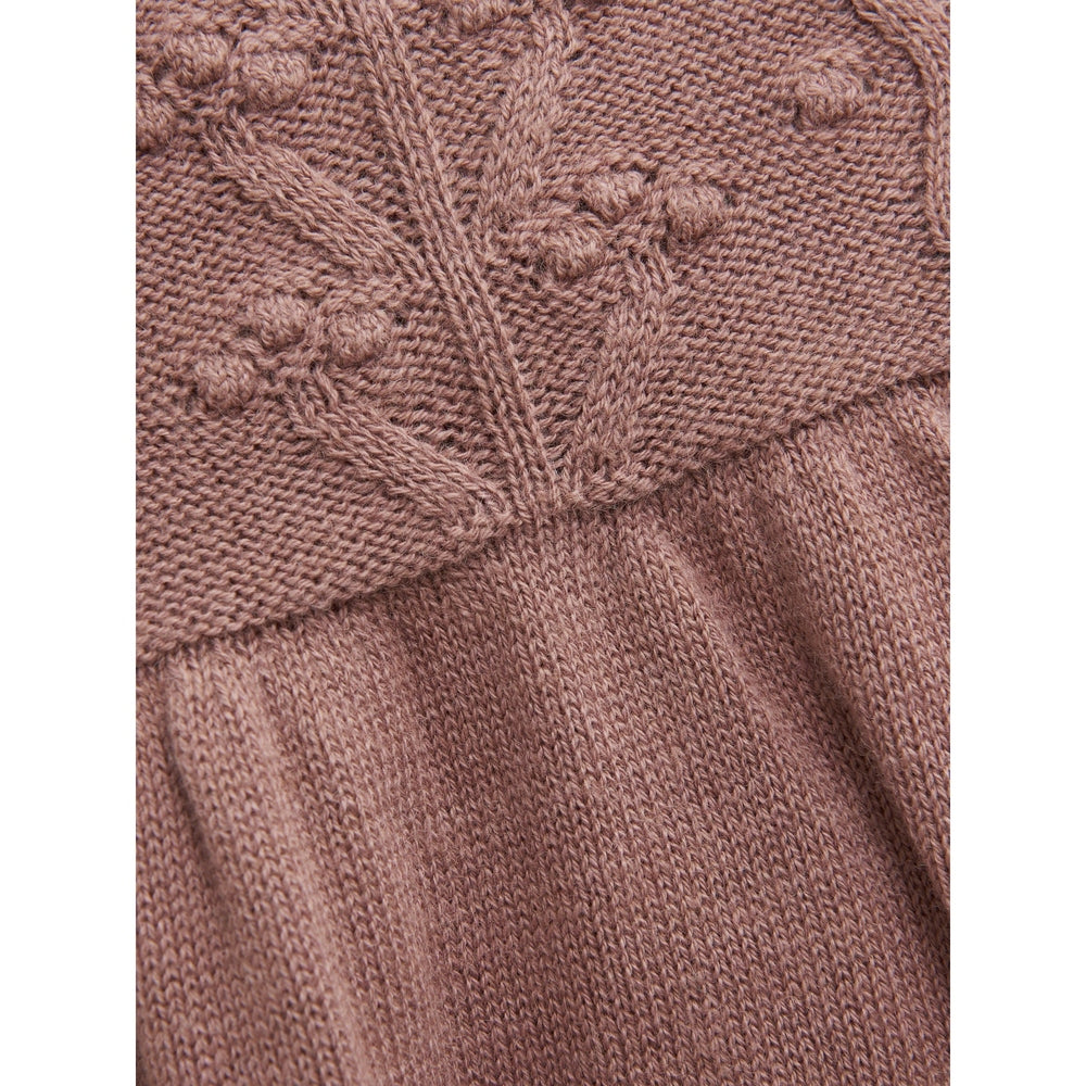 Huttelihut Gebreide Jurk - Oudroze