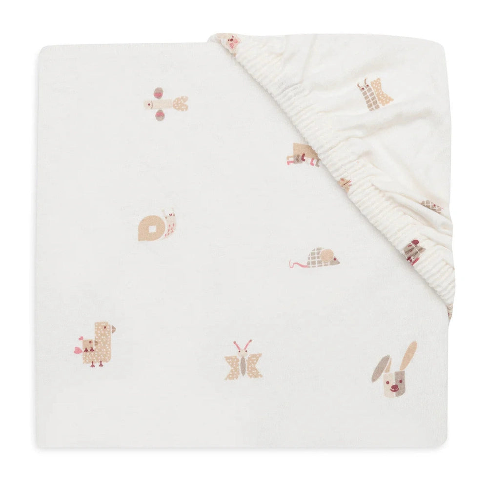 Jollein - Hoeslaken Jersey 70/75x140/150cm - Animal Friends