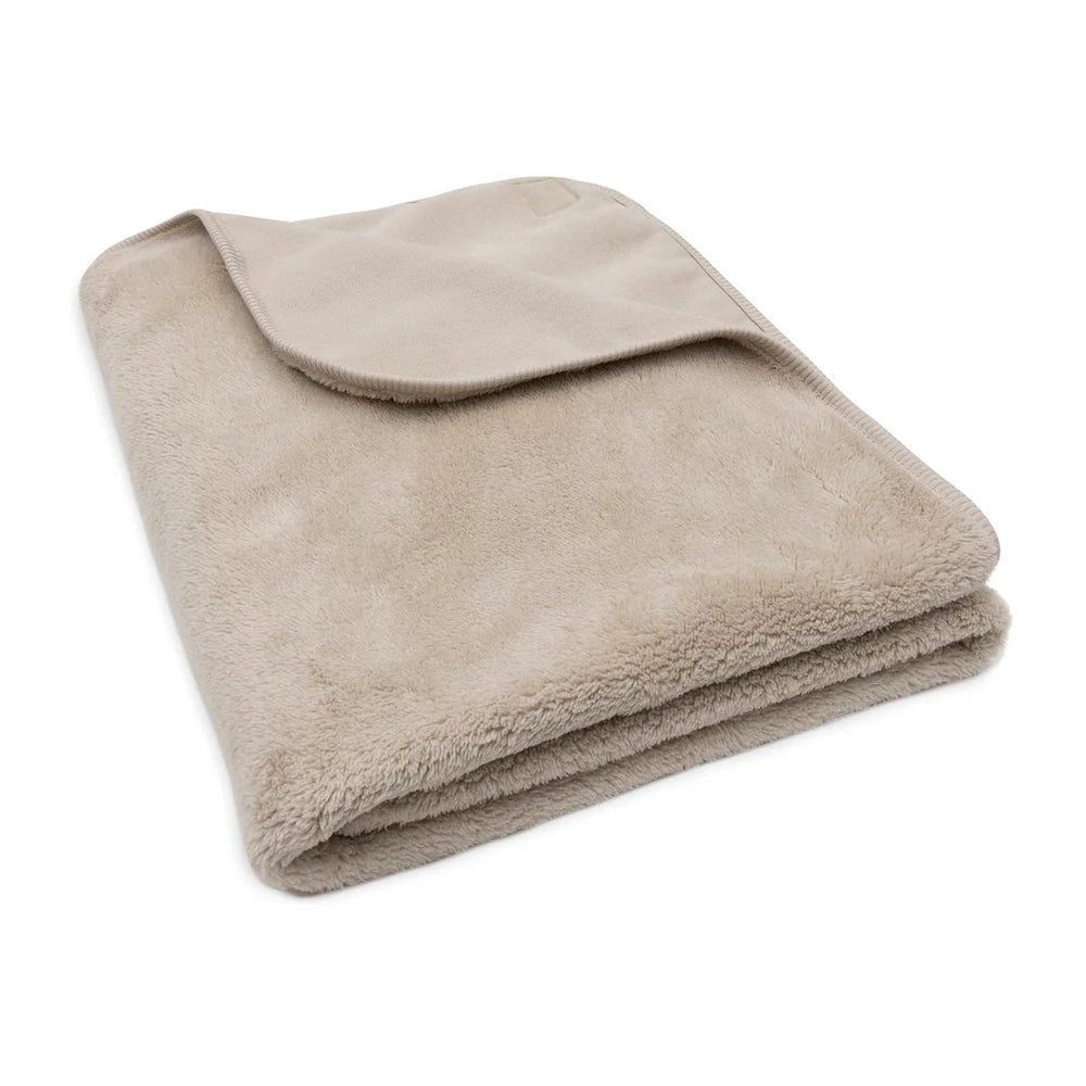 Jollein Deken Basic Jersey/Sherpa 100x150cm - Warm Sand