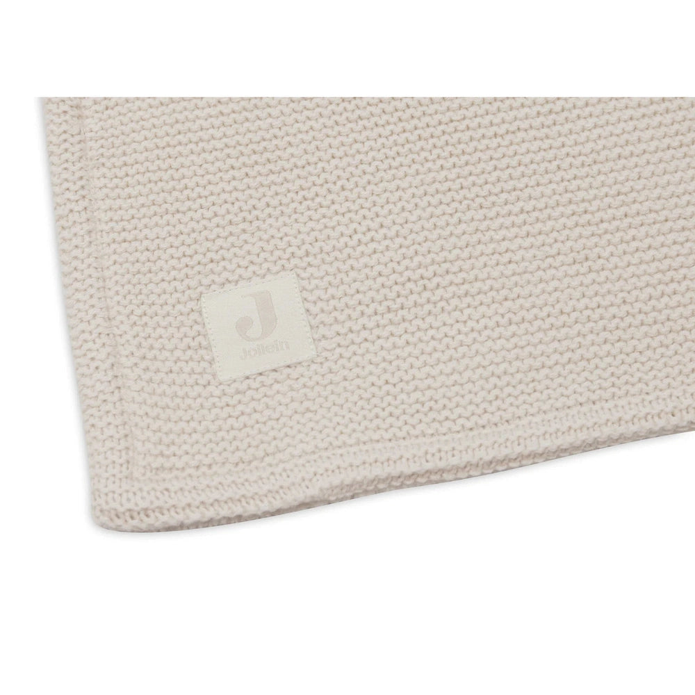 Jollein - Wiegdeken Basic Knit/Velvet 75x100cm - Oatmeal