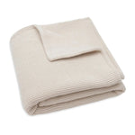 Jollein - Wiegdeken Basic Knit/Velvet 75x100cm - Oatmeal
