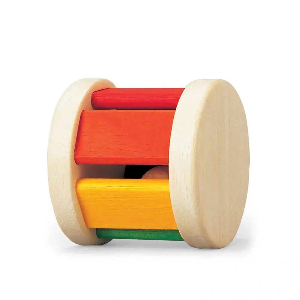 Plan toys Houten Roller Rammelaar | Houten speelgoed