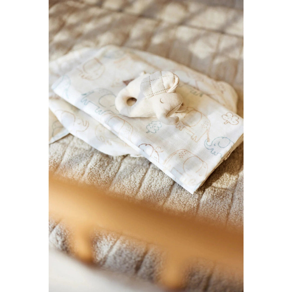 Jollein Hydrofiele Doek Large 115x115cm - Elephant Tales - 2 Stuks