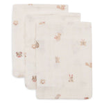 Jollein Hydrofiele Washandjes 3-pack - Animal Friends