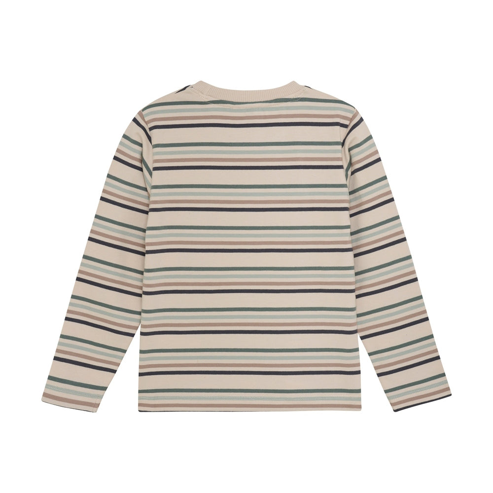 En Fant T-shirt Met Gekleurde Strepen