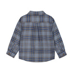 En Fant Hemd Ruitjes Blauw