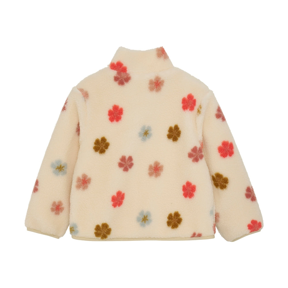 Minymo Fleece Jas - Flowers