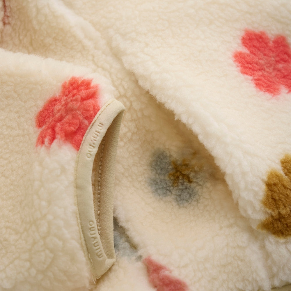 Minymo Fleece Jas - Flowers