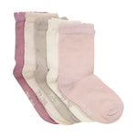 Minymo 5-pack Sokken - Rose/Shell