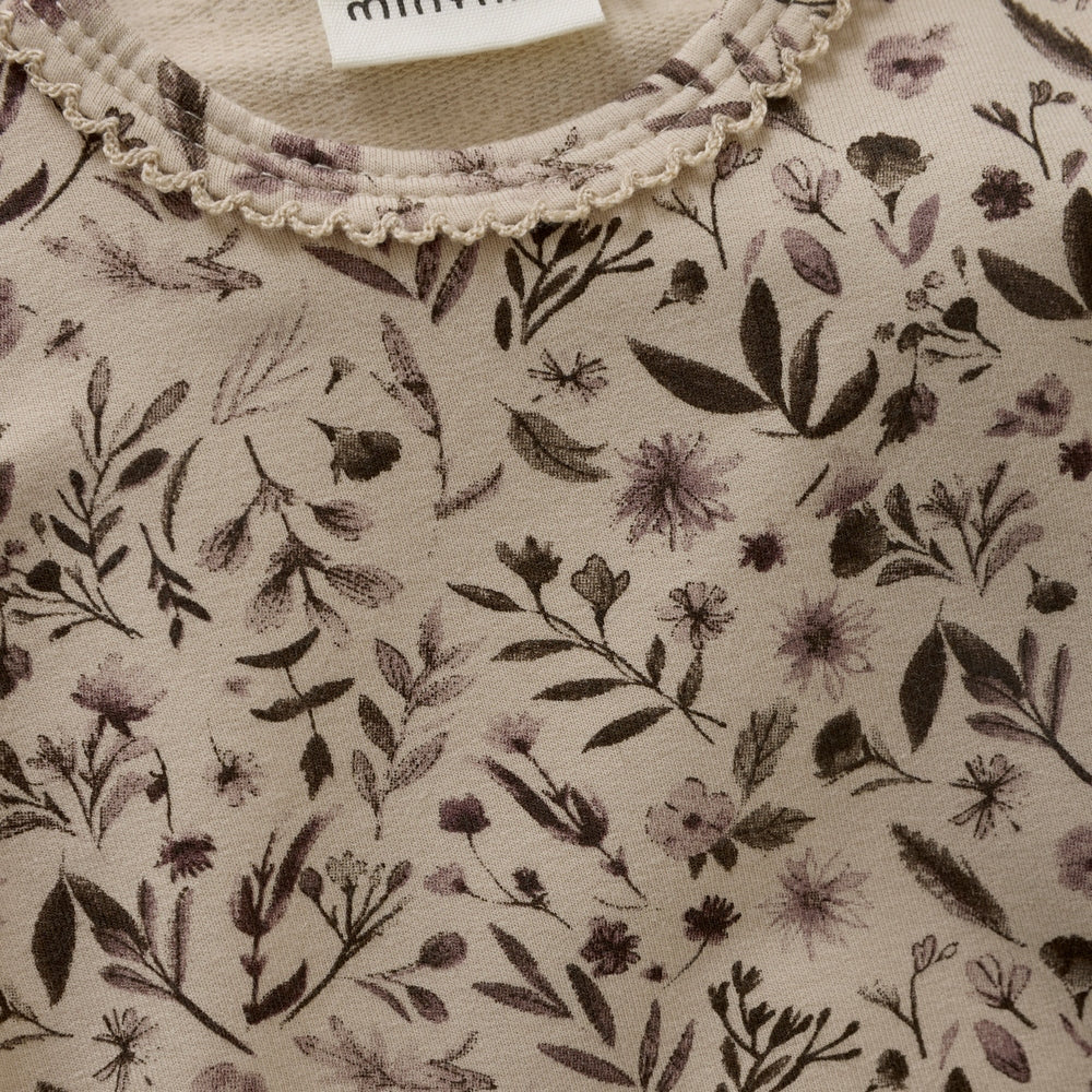 Minymo Romper Met Lange Mouwen - Flowers