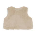 Minymo Gilet Faux Fur - Smoke Gray