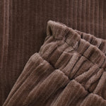 Minymo Velour Broek - Chocolate Chip