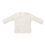 Little Dutch Tshirt Lange Mouw Stripe - Sand/White