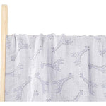 Happy Bear Hydrofiele Doek/Tetradoek/Swaddle/Inbakerdoek In Katoen 120x120 - Blue Giraffe