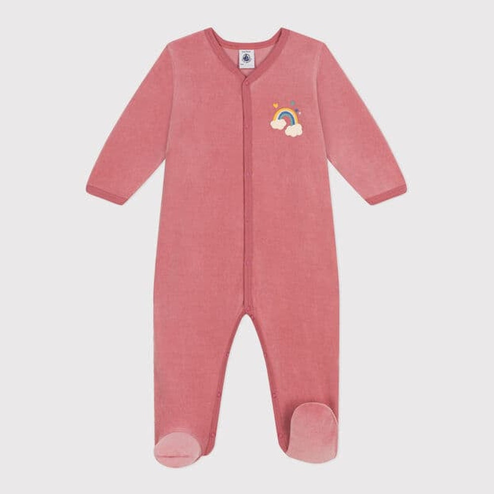 Petit Bateau | Babypyjama In Velours - Rainbow