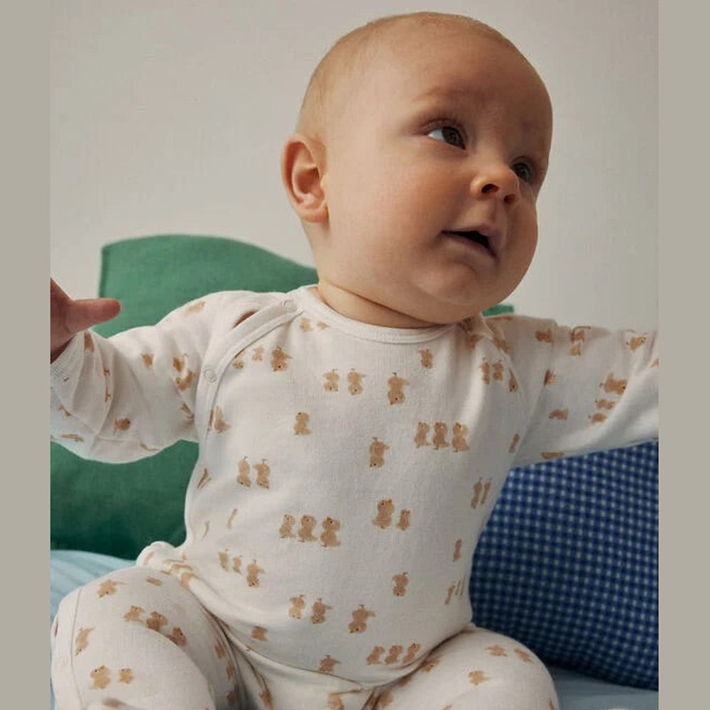 Petit Bateau | Fleece Babypyjama - Kuikentjes