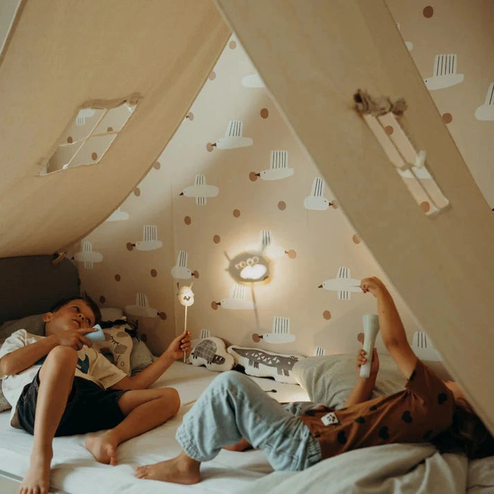 Kidywolf Multifunctionele Zaklamp Kidyflashlight - Roos