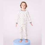 Petit Bateau Fluwelen Kinderpyjama - Zebraprint
