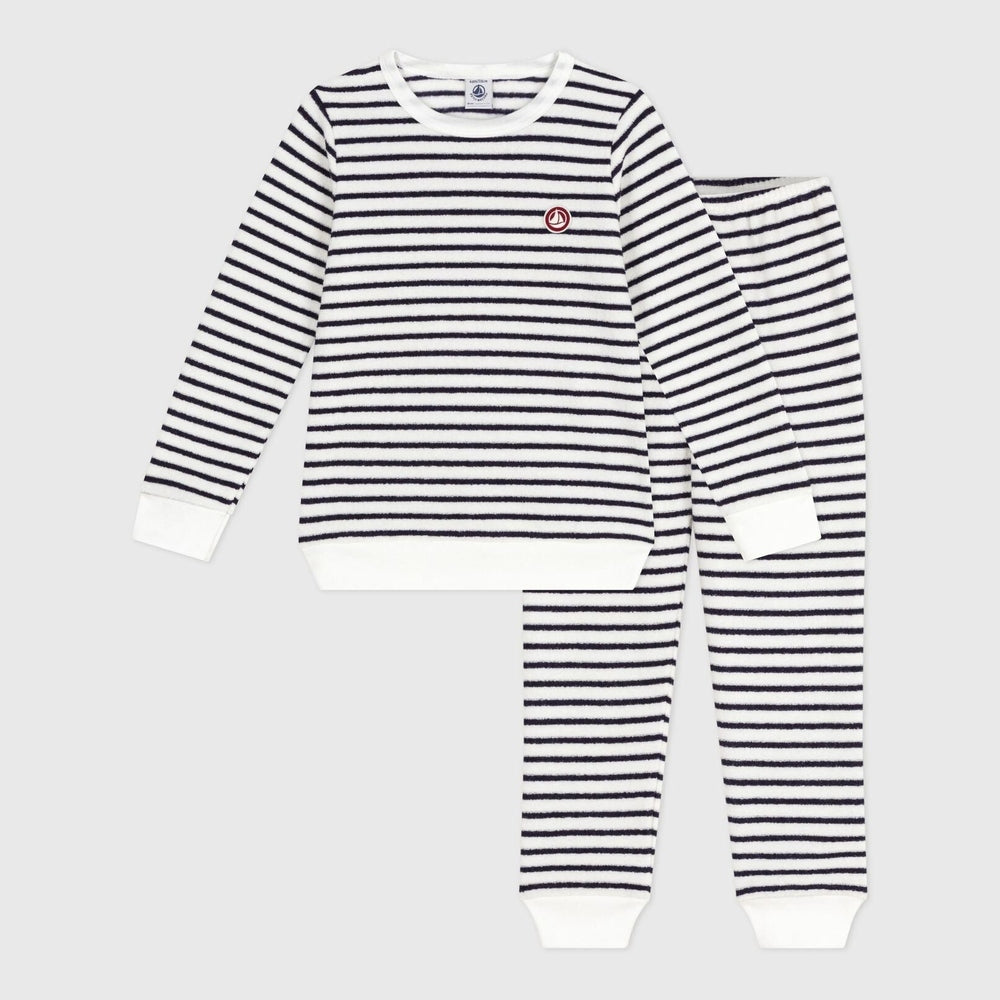 Petit Bateau Pyjama Van Katoenen Badstof Met Strepen