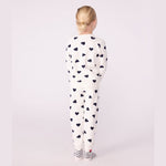 Petit Bateau Kinderpyjama Van Katoenen Badstof Met Hartjesprint - Blauw