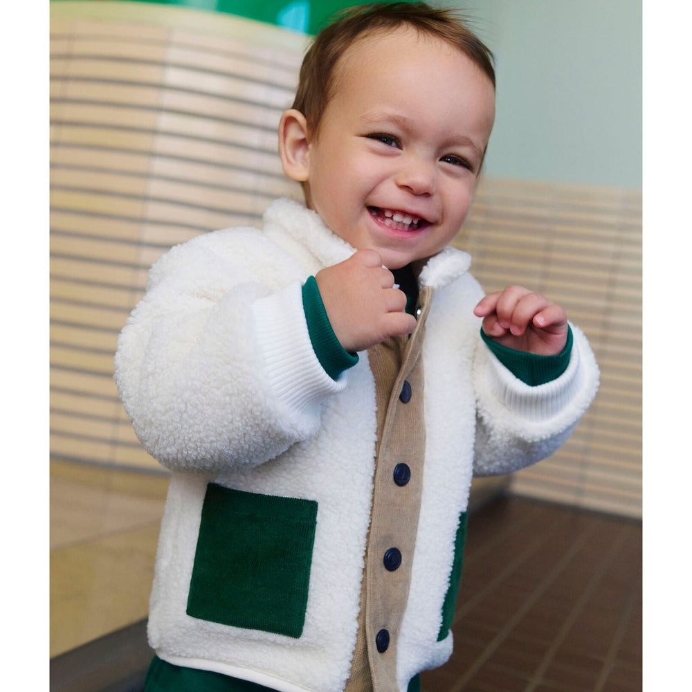 Petit Bateau Baby Sherpa Jas