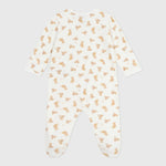 Petit Bateau Fluwelen Babypyjama - Luipaard
