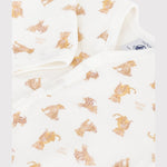 Petit Bateau Fluwelen Babypyjama - Luipaard