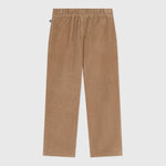 Petit Bateau Effen Fluwelen Rechte Broek Voor Kinderen - Bruin/Beige