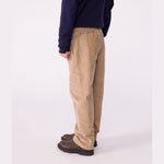 Petit Bateau Effen Fluwelen Rechte Broek Voor Kinderen - Bruin/Beige