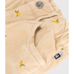 Petit Bateau Fluwelen Broek - Bloemetjes