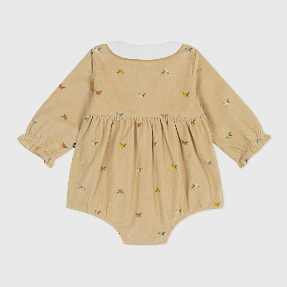 Petit Bateau Fluwelen Babypakje - Bloemetjes