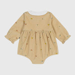 Petit Bateau Fluwelen Babypakje - Bloemetjes