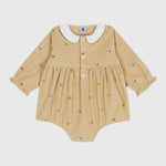 Petit Bateau Fluwelen Babypakje - Bloemetjes