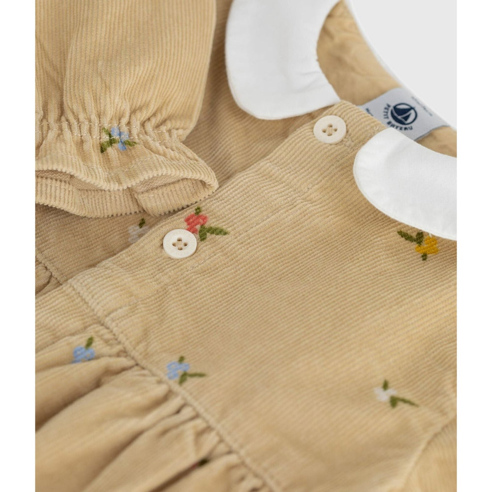 Petit Bateau Fluwelen Babypakje - Bloemetjes