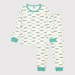 Petit Bateau Kinderpyjama - Krokodillenprint