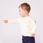 Petit Bateau Baby Sweatshirt Met Vintage Bootprint