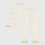 Petit Bateau Fluwelen Kinderpyjama - Luipaardprint