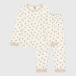 Petit Bateau Fluwelen Kinderpyjama - Luipaardprint