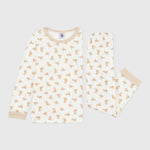 Petit Bateau Fluwelen Kinderpyjama - Luipaardprint