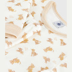 Petit Bateau Fluwelen Kinderpyjama - Luipaardprint