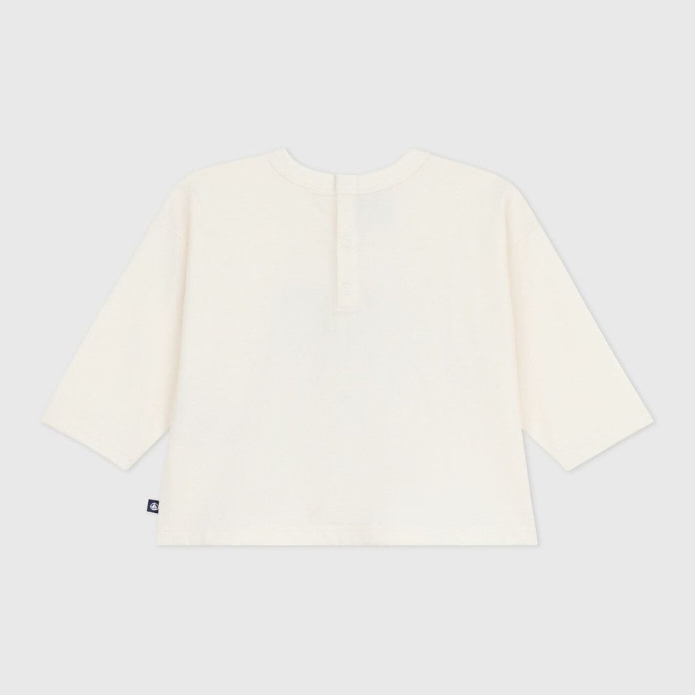 Petit Bateau Katoenen T-shirt Met Lange Mouwen - Kat