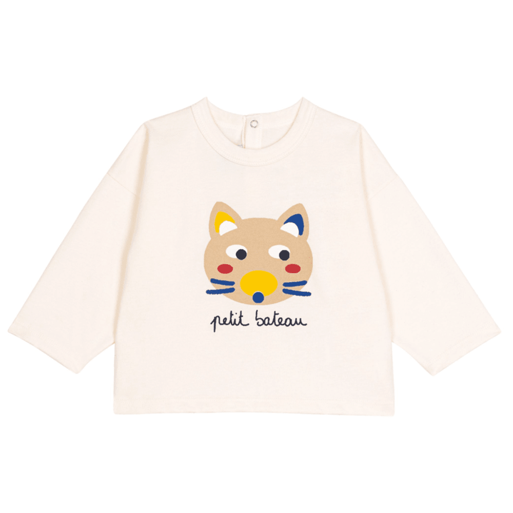 Petit Bateau T-shirt Met Lange Mouwen - Kat