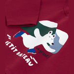 Petit Bateau T-shirt Van Katoen Lange Mouwen - Amarante/ Rood